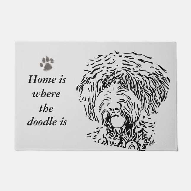 オーストラリア産ラブラドール ドアマット (正面)