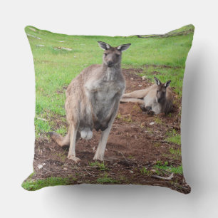 オーストラリア男性バックKangaroo大スロークッション。 クッション