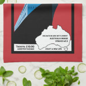 オーストラリア移民ヴィンテージ芸術 キッチンタオル (折り畳み)