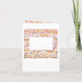 オーストラリア紙デイジー野花 招待状 (裏面)