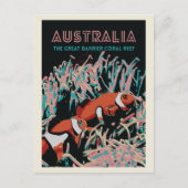 オーストラリア素晴らしのバリアコーラルリーフ ポストカード (正面)