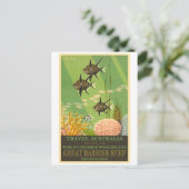 オーストラリア素晴らしのバリアリーフトロピックフィッシュ ポストカード (スタンド正面)