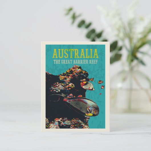 オーストラリア素晴らしのバリアリーフ ポストカード (スタンド正面)