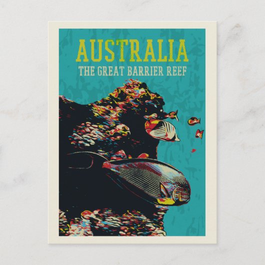 オーストラリア素晴らしのバリアリーフ ポストカード (正面)