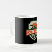 オーストラリア素晴らしの�果てしなく続く砂浜 コーヒーマグカップ (正面左)