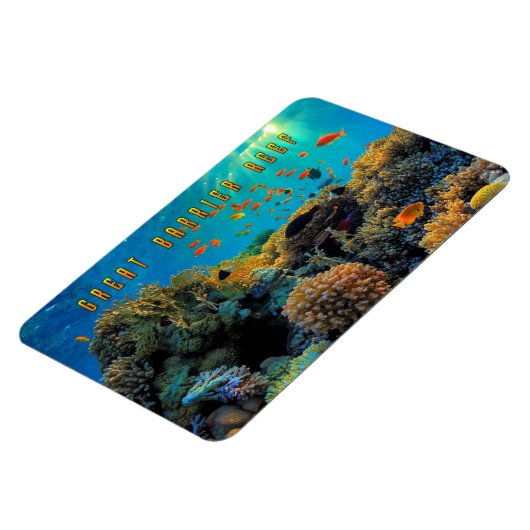 オーストラリア素晴らしバリアリーフスタイル マグネット (左側)