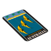 オーストラリア素晴らしバリアリーフヴィンテージ旅行ポスター マグネット (右側)