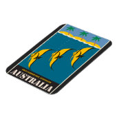 オーストラリア素晴らしバリアリーフヴィンテージ旅行ポスター マグネット (左側)