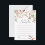 オーストラリア素朴フラワーズブライドへアドバイスカード アドバイスカード<br><div class="desc">オーストラリア素朴の花の花嫁になるアドバイスカード。</div>