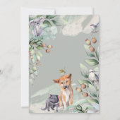 オーストラリア素朴動物野生生物先住民緑 サンキューカード (裏面)