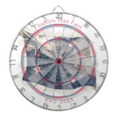 オーストラリア素朴国旗の名前をカスタムする開始日 ダーツボード (正面)