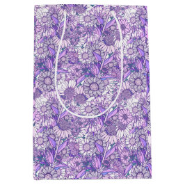 オーストラリア紫色の野草園 ミディアムペーパーバッグ