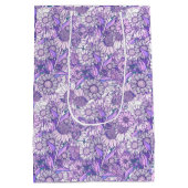 オーストラリア紫色の野草園 ミディアムペーパーバッグ (裏面)