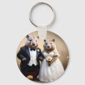 オーストラリア結婚のウォンバット キーホルダー (裏面)