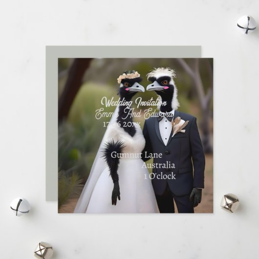 オーストラリア結婚のエマス結婚は シーズンカード (正面/裏面インサイチュ)