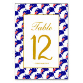 オーストラリア結婚の特別お祝い テーブルナンバー (裏面)