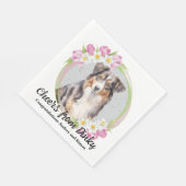 オーストラリア結婚の羊飼いのナプキンと写真 スタンダードランチョンナプキン (角)