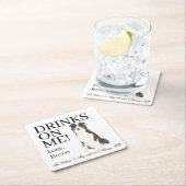 オーストラリア結婚羊飼い スクエアペーパーコースター (インサイチュ)