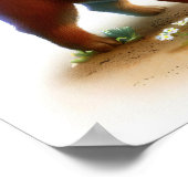 オーストラリア絵を描の牛の3D犬 ポスター (角)