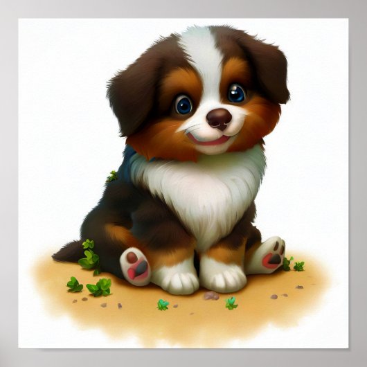 オーストラリア絵を描の羊飼いの3D ポスター (正面)