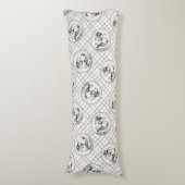 オーストラリア絵を描羊飼いのブルーメルル犬アート ボディピロー (正面縦)