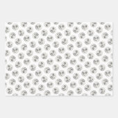 オーストラリア絵を描羊飼いのブルーメルル犬アート ラッピングペーパーシート (正面2)