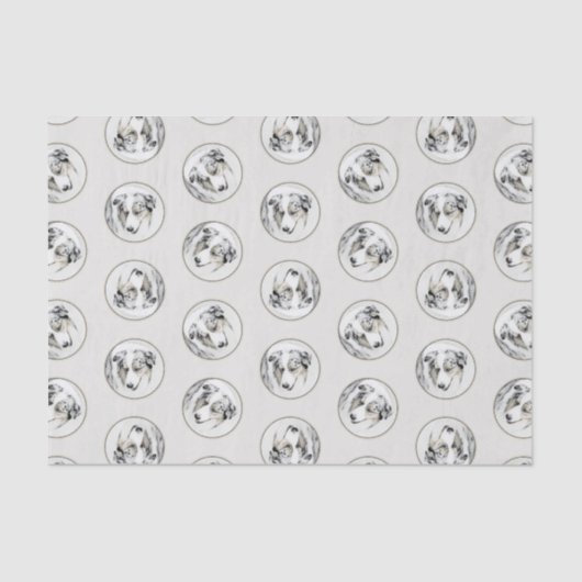 オーストラリア絵を描羊飼いのブルーメルル犬アート 薄葉紙 (正面)