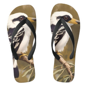 オーストラリア絵画のクーカブラ ビーチサンダル