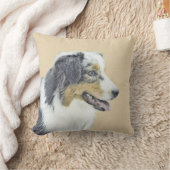 オーストラリア絵画シェパードのオリジナルドッグアート クッション (ブランケット)