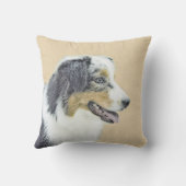 オーストラリア絵画シェパードのオリジナルドッグアート クッション (裏面)