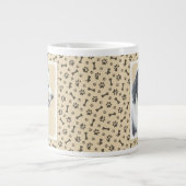 オーストラリア絵画シェパードのオリジナルドッグアート ジャンボコーヒーマグカップ (正面)