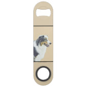 オーストラリア絵画シェパードのオリジナルドッグアート スピード栓抜き (裏面)