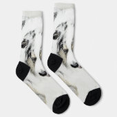 オーストラリア絵画シェパードのオリジナルドッグアート ソックス (右)