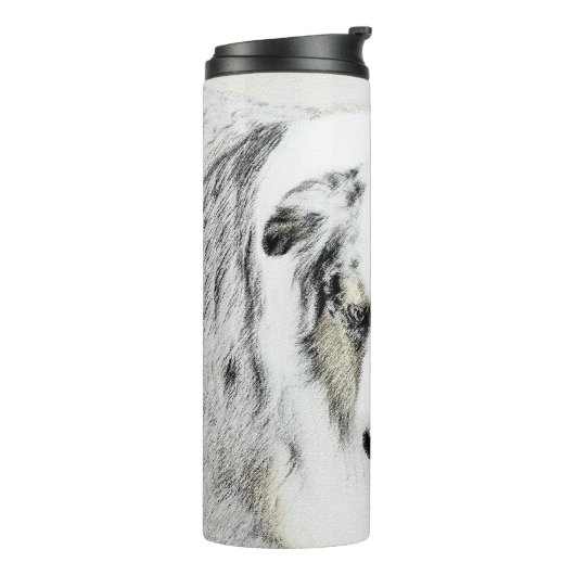 オーストラリア絵画シェパードのオリジナルドッグアート タンブラー (回転左)