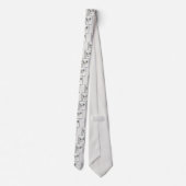 オーストラリア絵画シェパードのオリジナルドッグアート ネクタイ (裏面)