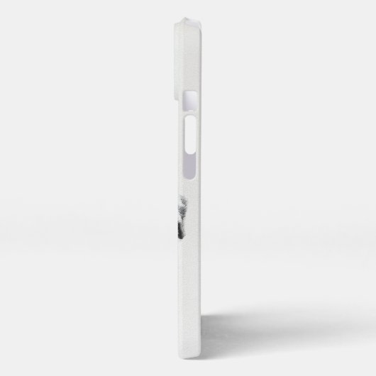 オーストラリア絵画シェパードのオリジナルドッグアート iPhoneケース (左側面)