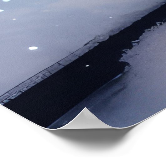 オーストラリア羊飼いの雪そりのクリスマスデコール ポスター (角)