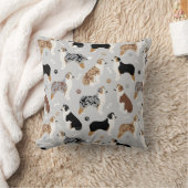 オーストラリア羊飼いの骨と足 クッション (ブランケット)