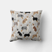 オーストラリア羊飼いの骨と足 クッション (裏面)