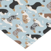 オーストラリア羊飼いの骨と足 ショートテーブルランナー (コーナー)