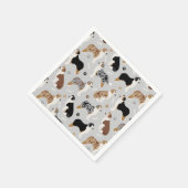 オーストラリア羊飼いの骨と足 スタンダードカクテルナプキン (角)