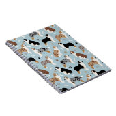 オーストラリア羊飼いの骨と足 ノートブック (右側)