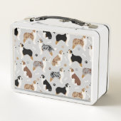 オーストラリア羊飼いの骨と足 メタルランチボックス (裏面)