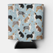 オーストラリア羊飼いの骨と足 缶クーラー (正面)