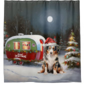 オーストラリア羊飼いキャラバンクリスマスアドベンチャー シャワーカーテン (正面)
