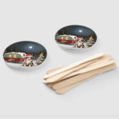 オーストラリア羊飼いキャラバンクリスマスアドベンチャー ハンドファン (組立なし)