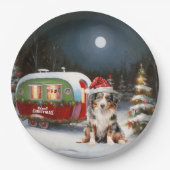 オーストラリア羊飼いキャラバンクリスマスアドベンチャー ペーパープレート (正面)