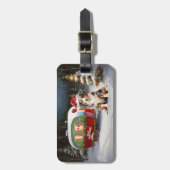 オーストラリア羊飼いキャラバンクリスマスアドベンチャー ラゲッジタグ (正面縦)