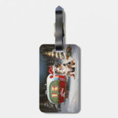 オーストラリア羊飼いキャラバンクリスマスアドベンチャー ラゲッジタグ (裏面縦)