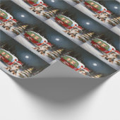 オーストラリア羊飼いキャラバンクリスマスアドベンチャー ラッピングペーパー (角)